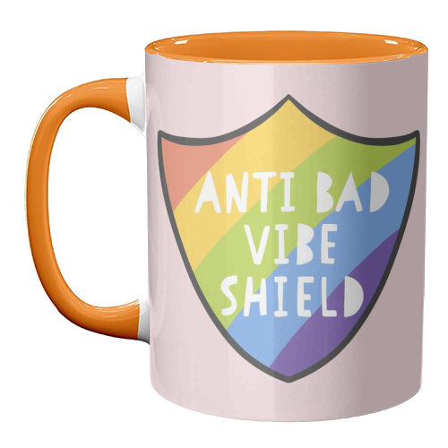 Bad Vibe Shield - unique mug by Alice Palazon