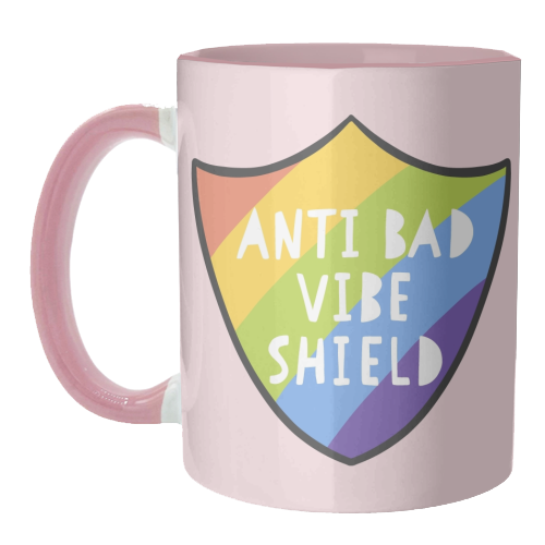 Bad Vibe Shield - unique mug by Alice Palazon