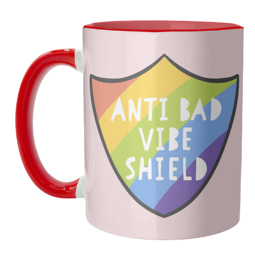 Bad Vibe Shield - unique mug by Alice Palazon