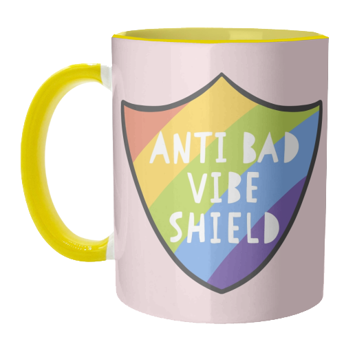 Bad Vibe Shield - unique mug by Alice Palazon