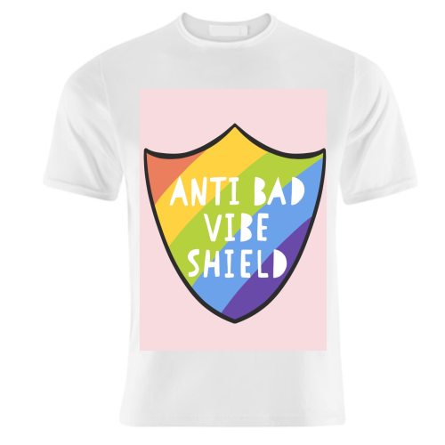 Bad Vibe Shield - unique t shirt by Alice Palazon