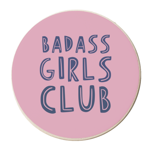 Badass Girls Club - personalised beer coaster by Giddy Kipper