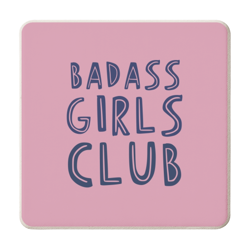 Badass Girls Club - personalised beer coaster by Giddy Kipper