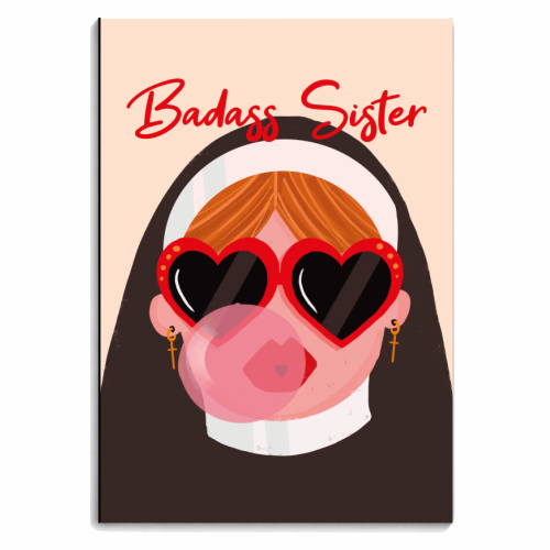 Badass Sister - personalised A4, A5, A6 notebook by Vallely Studios
