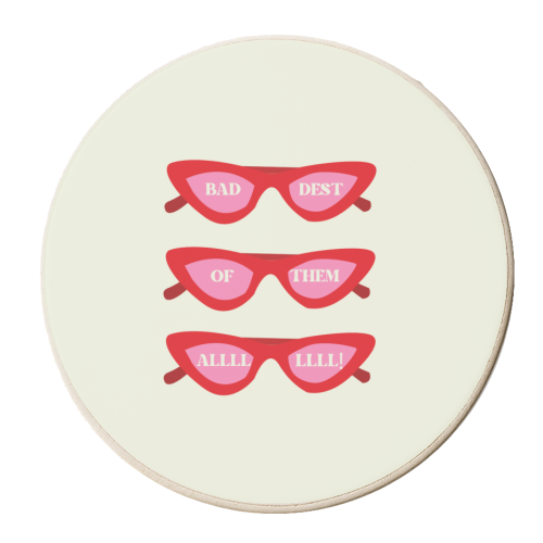 Baddest of them all! - personalised beer coaster by The Yellow Box