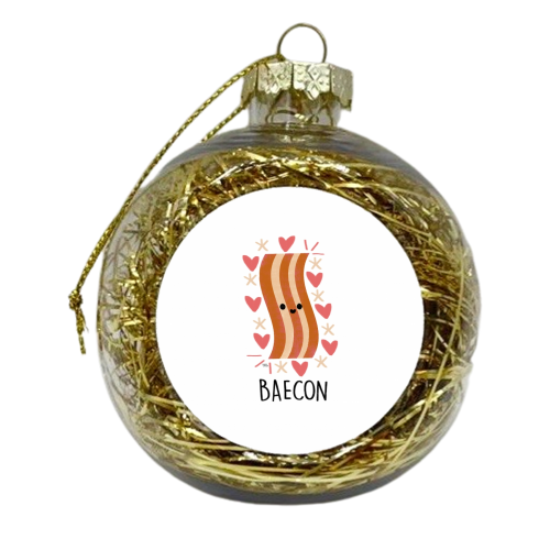 Baecon - xmas bauble by Leeann Walker