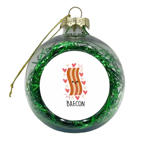 Baecon - xmas bauble by Leeann Walker