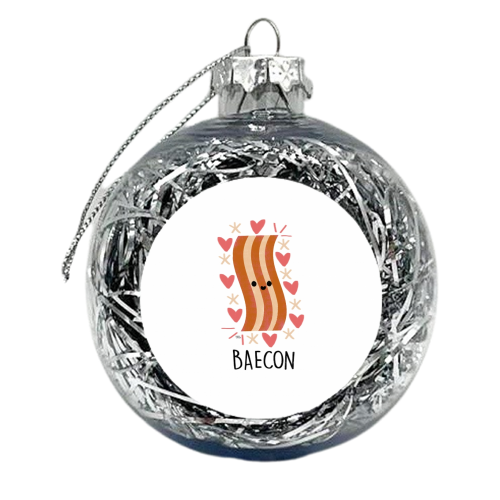 Baecon - xmas bauble by Leeann Walker