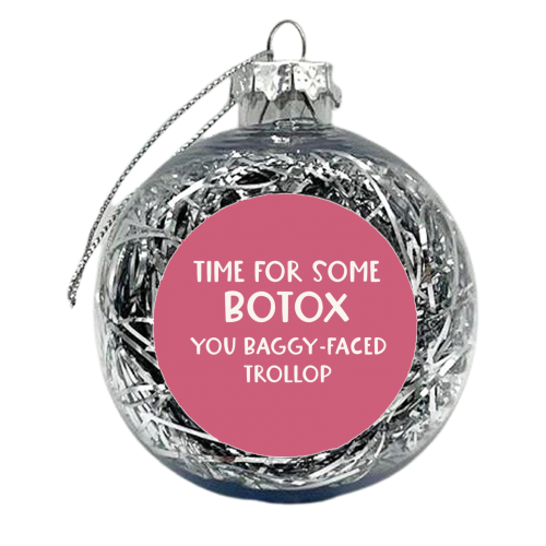 Baggy-faced trollop - xmas bauble by Giddy Kipper