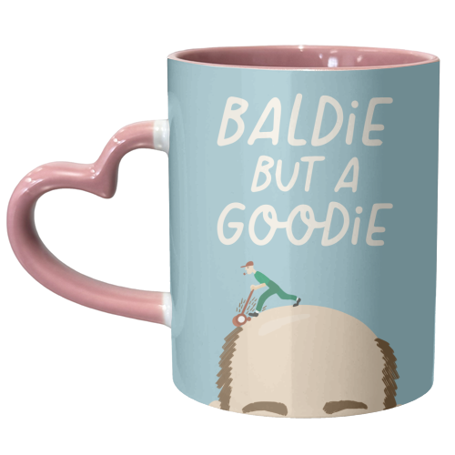 Baldie But a Goodie - unique mug by AbiGoLucky