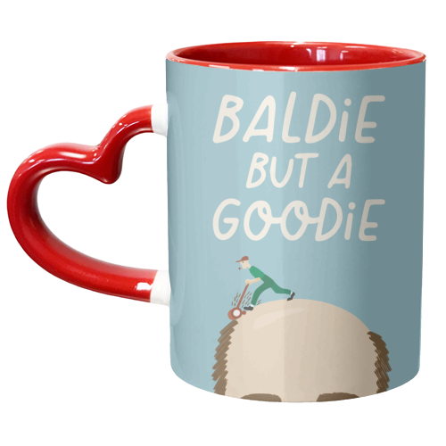 Baldie But a Goodie - unique mug by AbiGoLucky
