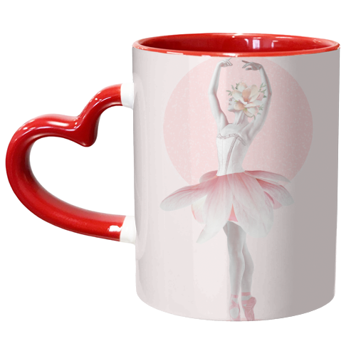 Ballerina - unique mug by Larissa Grace