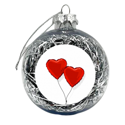 Balloon heart illustration - xmas bauble by The Girl Next Draw