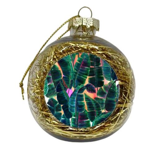 Banana Leaf - xmas bauble by Yaz Raja