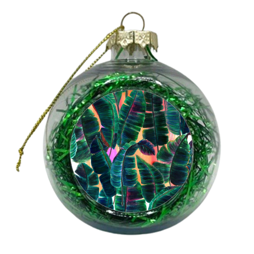 Banana Leaf - xmas bauble by Yaz Raja