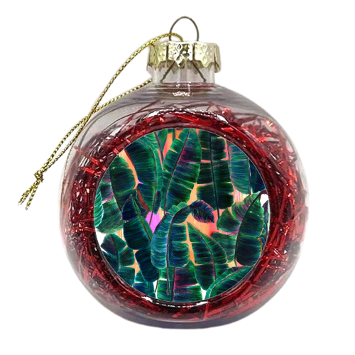 Banana Leaf - xmas bauble by Yaz Raja