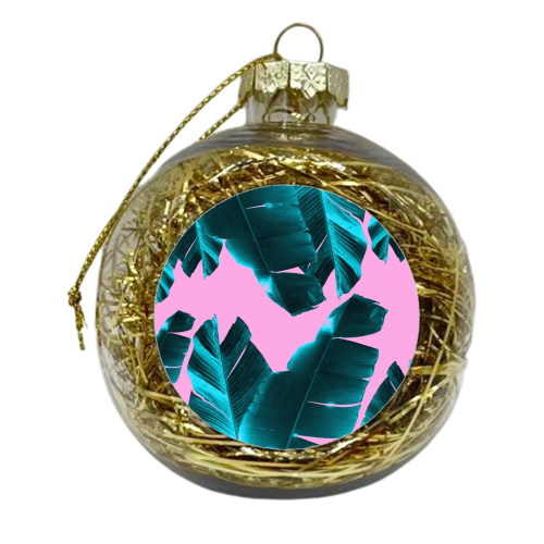 Banana Leaves Tropical Vibes #3 #foliage #decor #art - xmas bauble by Anita Bella Jantz