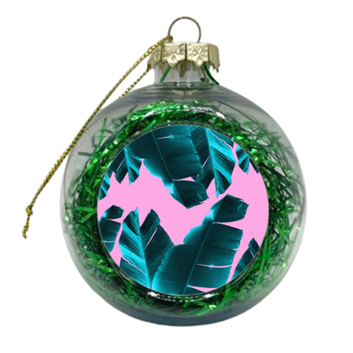 Banana Leaves Tropical Vibes #3 #foliage #decor #art - xmas bauble by Anita Bella Jantz