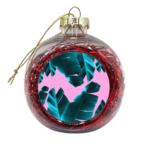 Banana Leaves Tropical Vibes #3 #foliage #decor #art - xmas bauble by Anita Bella Jantz