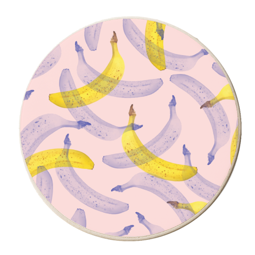 Banana Under Scrutiny - personalised beer coaster by Uma Prabhakar Gokhale