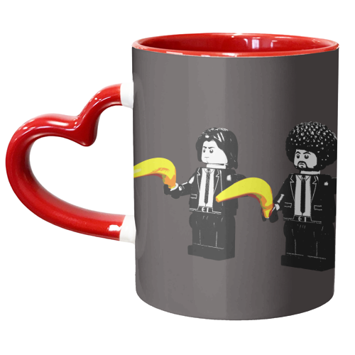 Banksy Pulp Fiction - unique mug by David Bond