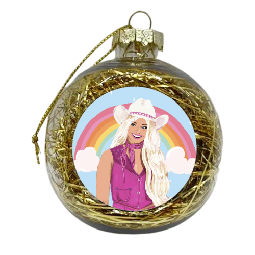 Doll Rainbow - xmas bauble by Niomi Fogden