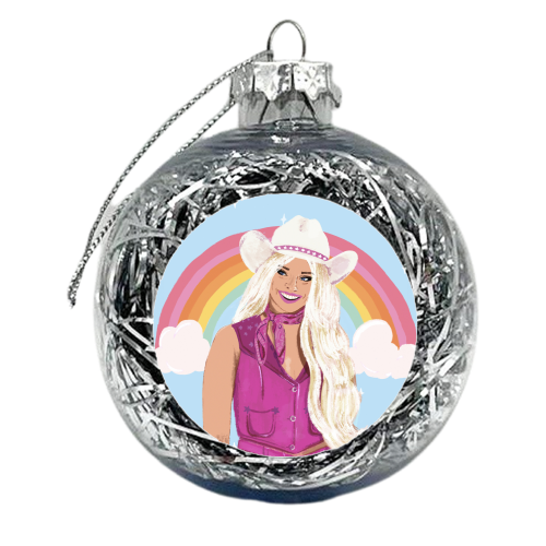 Doll Rainbow - xmas bauble by Niomi Fogden