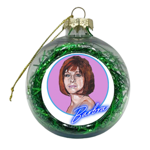 Barbra Streisand - xmas bauble by Thom Kofoed
