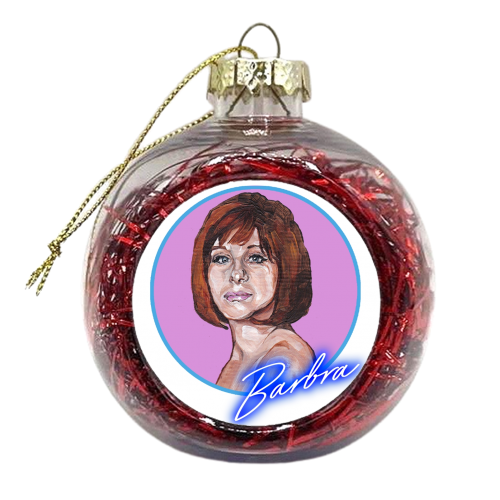 Barbra Streisand - xmas bauble by Thom Kofoed