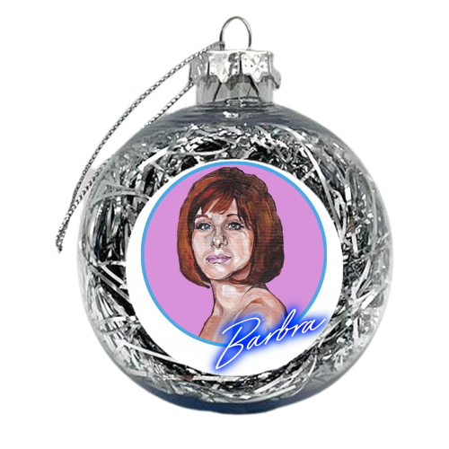 Barbra Streisand - xmas bauble by Thom Kofoed