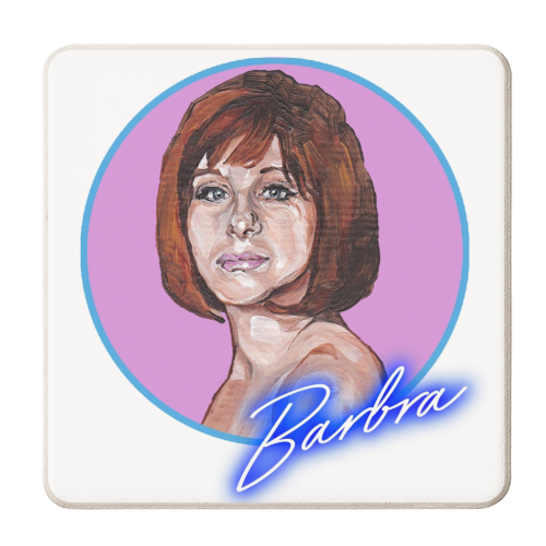 Barbra Streisand - personalised beer coaster by Thom Kofoed