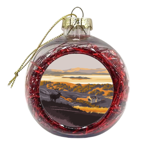 Barnhill, Isle of Jura - xmas bauble by Stephen Millership
