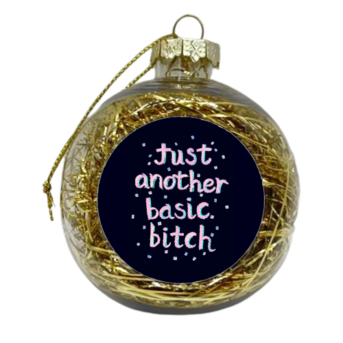 Basic B - xmas bauble by minniemorris art