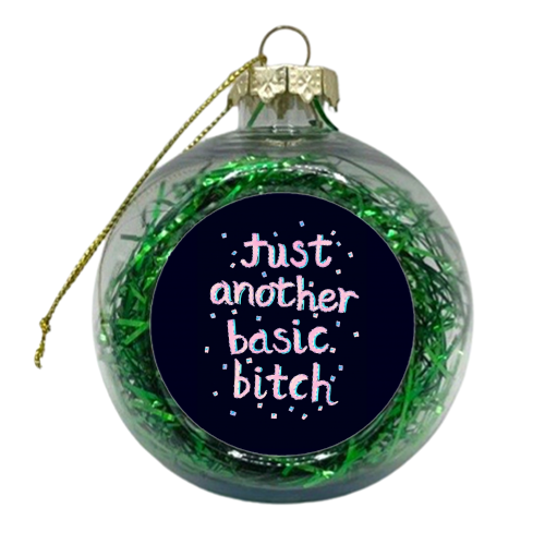 Basic B - xmas bauble by minniemorris art