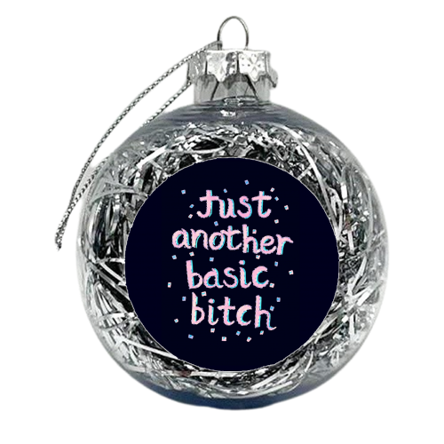 Basic B - xmas bauble by minniemorris art