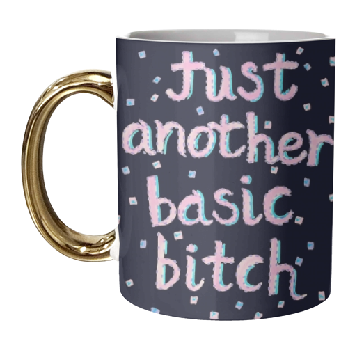Basic B - unique mug by minniemorris art