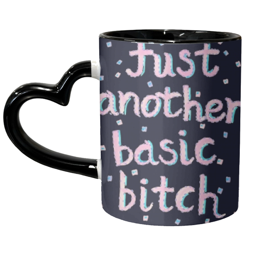 Basic B - unique mug by minniemorris art
