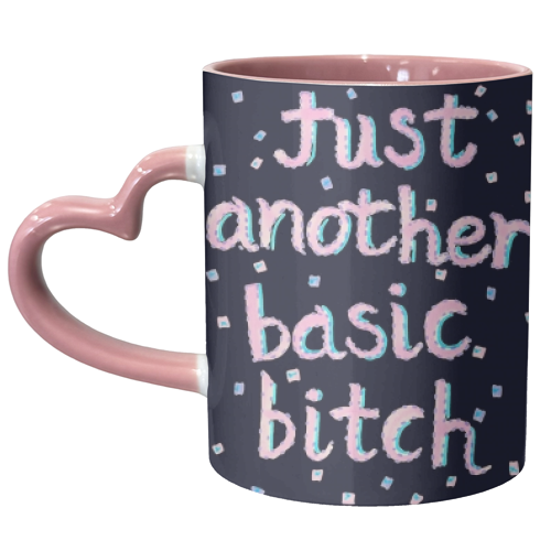 Basic B - unique mug by minniemorris art