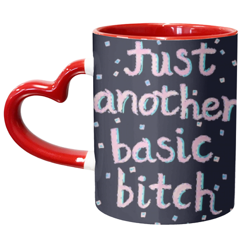 Basic B - unique mug by minniemorris art