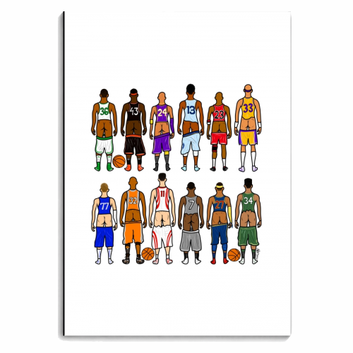 Basketball Butts - personalised A4, A5, A6 notebook by Notsniw Art