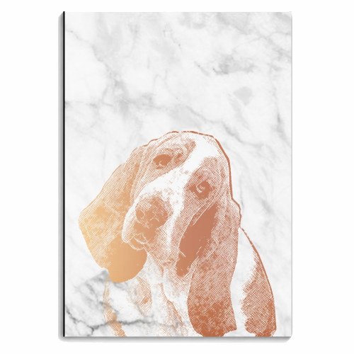 BASSET HOUND - personalised A4, A5, A6 notebook by Wallace Elizabeth