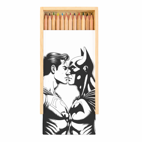 Batcurious - Coloured Pencils with Box by Ms Doodle