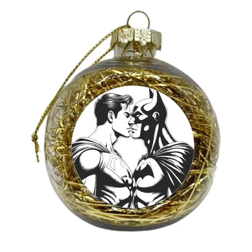 Batcurious - xmas bauble by Ms Doodle