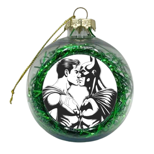 Batcurious - xmas bauble by Ms Doodle
