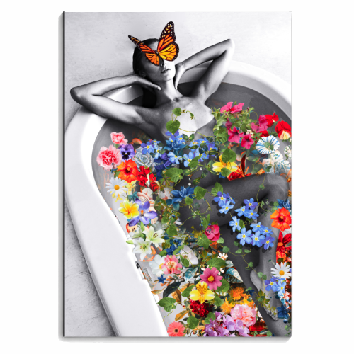 Bath of flowers - personalised A4, A5, A6 notebook by Larissa Grace