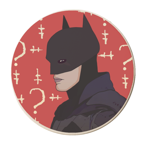 Batman 21 Riddle - personalised beer coaster by Danny Welch