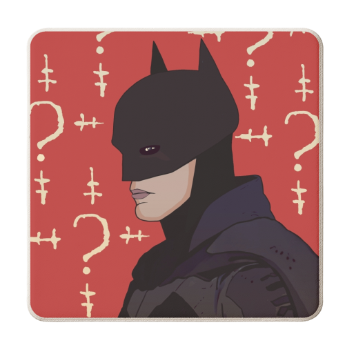 Batman 21 Riddle - personalised beer coaster by Danny Welch