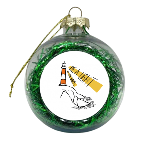 Be a light in the dark - xmas bauble by Stonefoxes