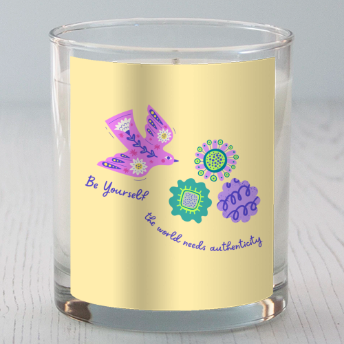 Be Authentic Like Nature - scented candle by Nida Designs