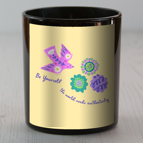 Be Authentic Like Nature - scented candle by Nida Designs
